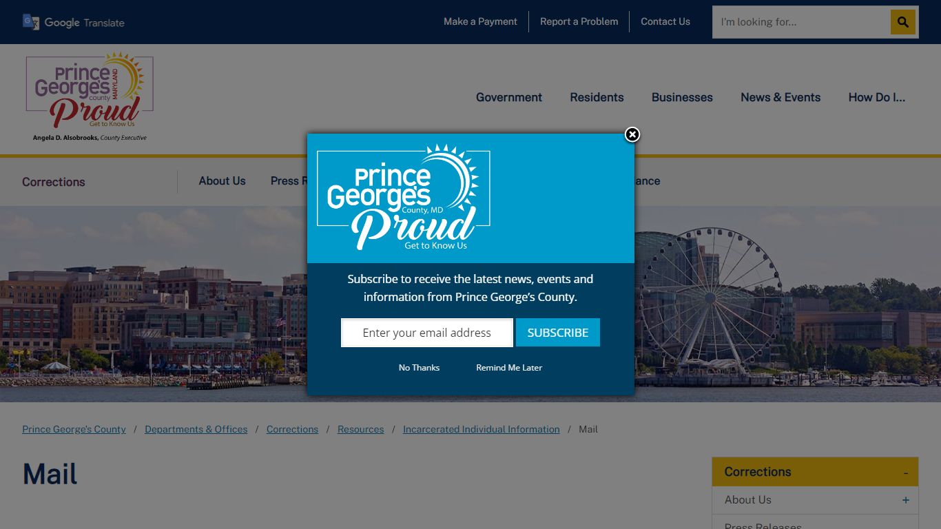 Mail | Prince George's County